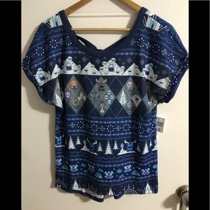 Disney Parks Frozen Princess XS Tunic top